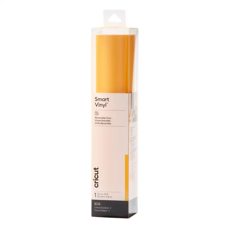 Cricut Smart Vinyl Vinilo de Transferencia Térmica Extraíble 3.7m Amarillo Maíz