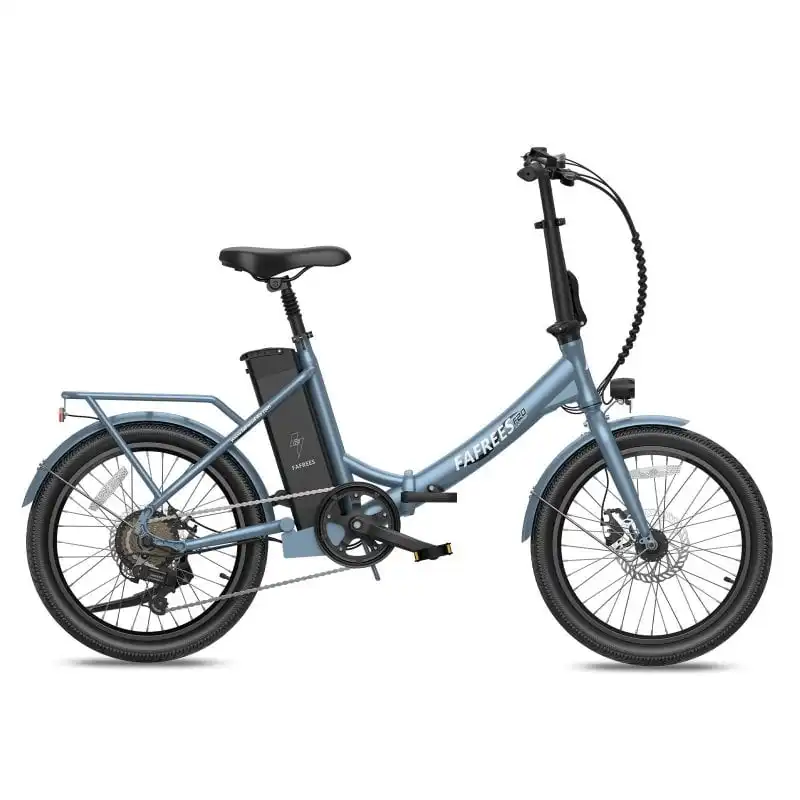 Fafrees F20 Lasting Bicicleta Eléctrica Motor 250W Batería 36V/18.2Ah Autonomía 120km Gris/Azul