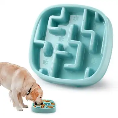 FurryFusion Comedero de alimentación lenta para perros y gatos - Azul - Furry Fusion - Comparador de precios