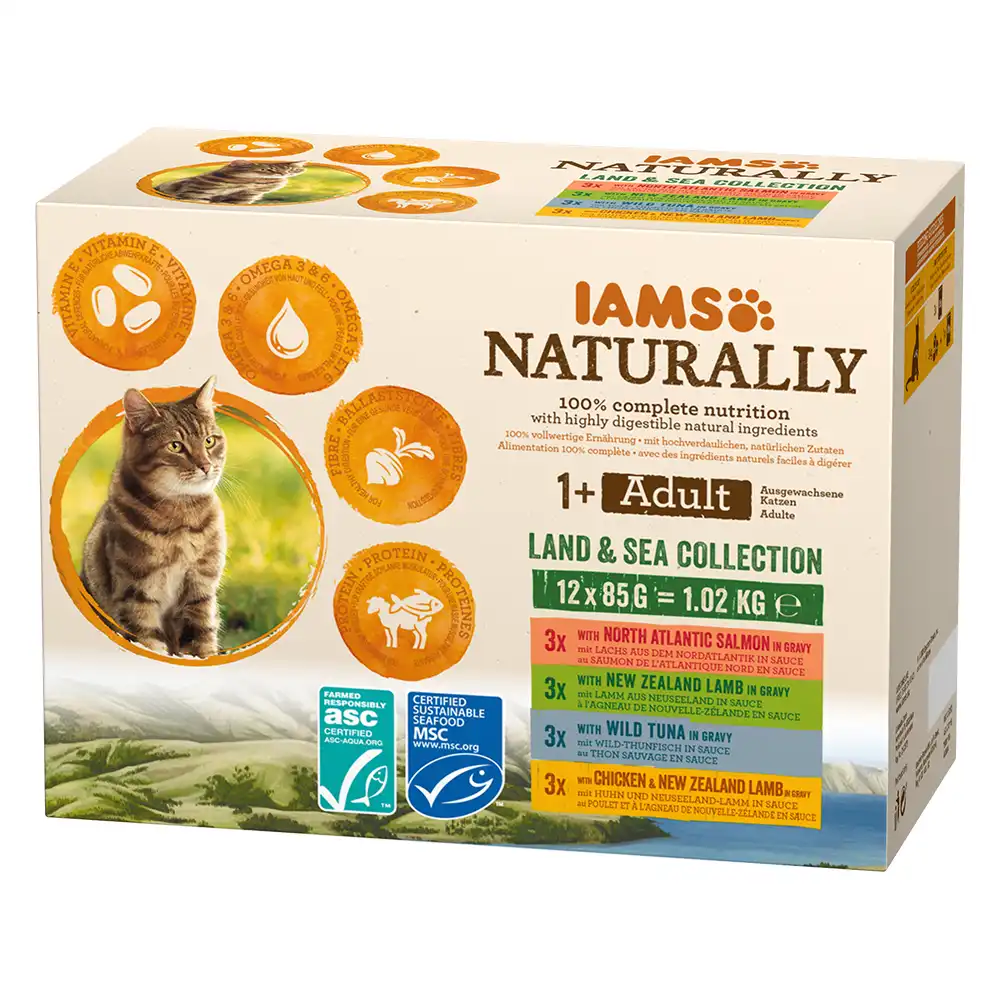 IAMS Naturally Adult Mix - 12 x 85 g - IAMS - Comparador de precios