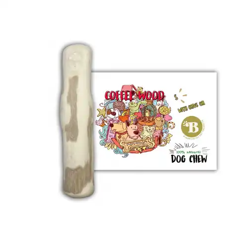 Mordedor de madera de café para perros 100% natural - Bimordiscos Pet Products - Comparador de precios