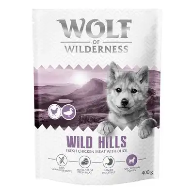 Pato Wolf of Wilderness Junior "Wild Hills" - sin cereales - 400 g - Wolf of Wilderness - Comparador de precios