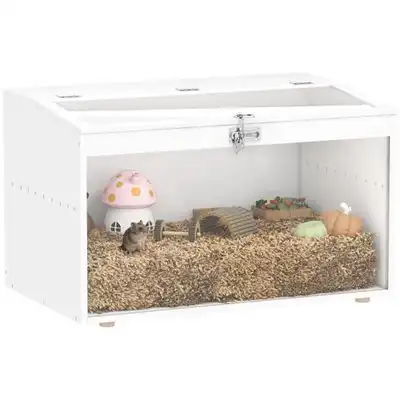 PawHut Jaula para Hámster 80x50x50 cm Blanco - 1 Article - PawHut - Comparador de precios