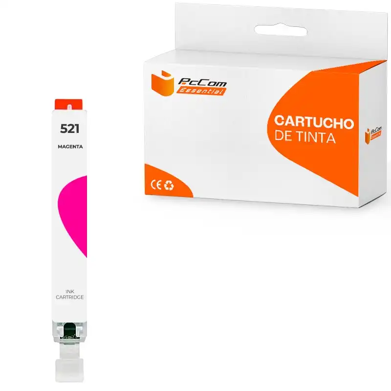 Pccom Essential Cartucho Tinta Compatible Canon CLI521/2935B001 Magenta