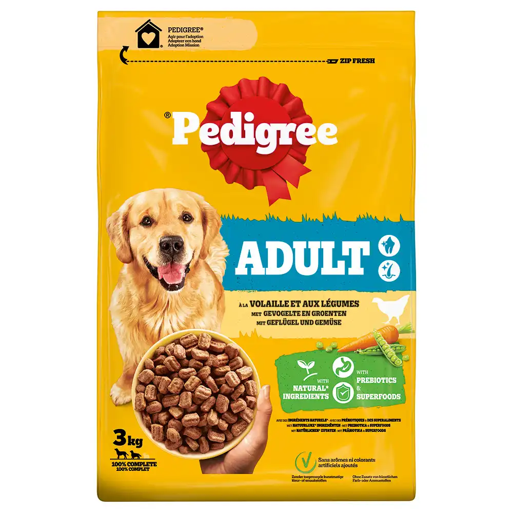 Pedigree Adult con carne de ave y verduras - 3 kg