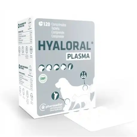 Pharmadiet Hyaloral Plasma comprimidos para perro y gato - 120 comprimidos - Pharmadiet - Comparador de precios