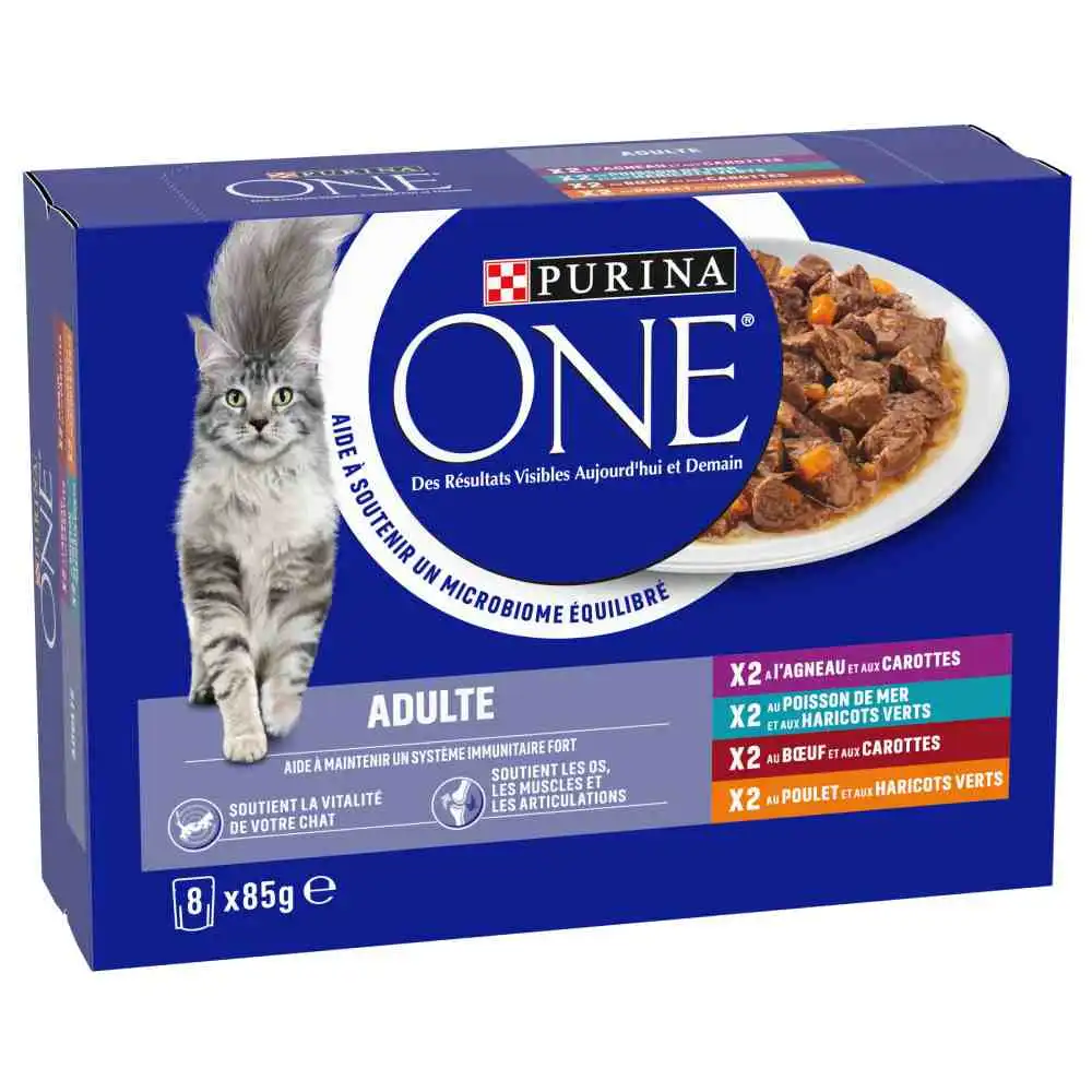 Purina ONE ADULT 24 x 85 g - Pack Ahorro - Mix (4 variedades) - Purina One - Comparador de precios