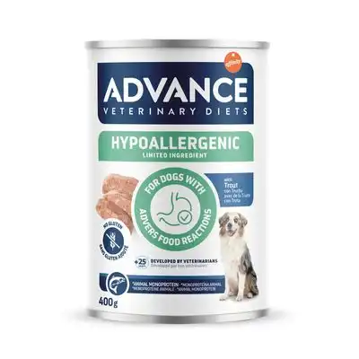 Advance Veterinary Diets Hypoallergenic - Trucha (6 x 400 g) - Affinity Advance Veterinary Diets - Comparador de precios