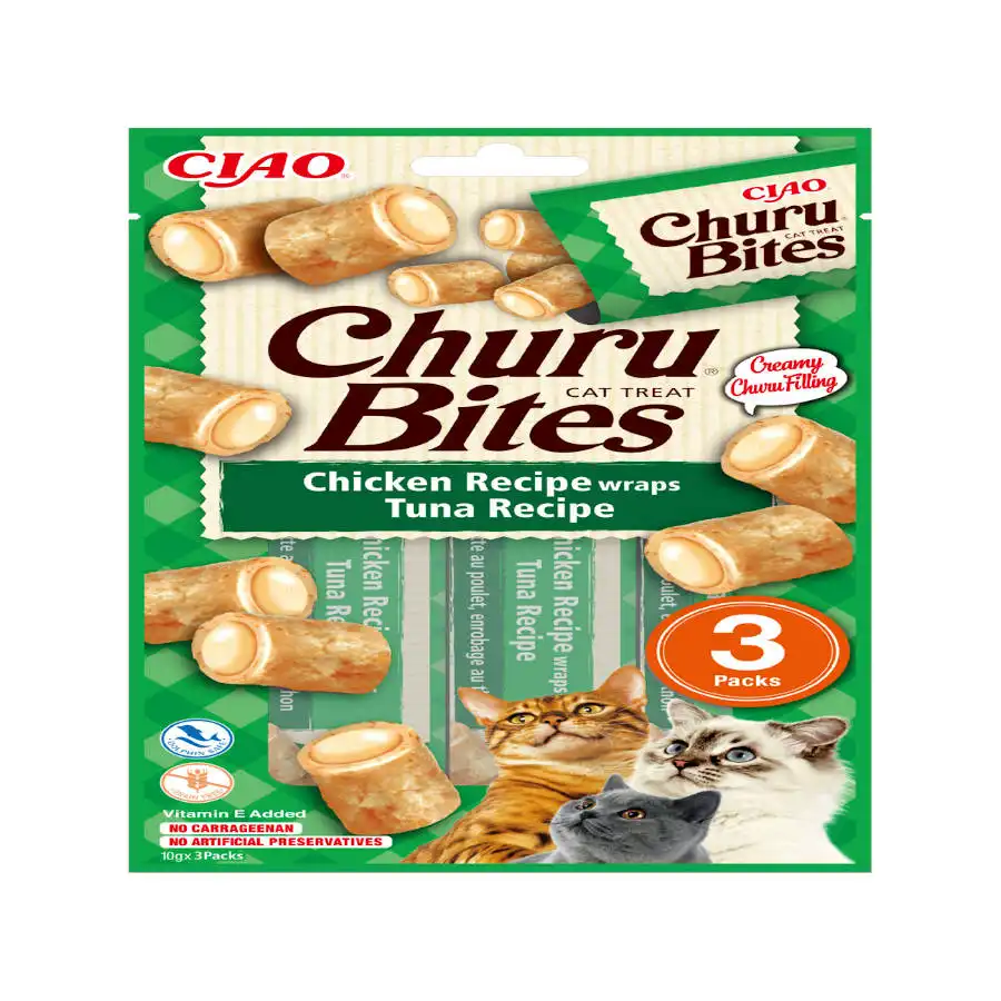 Churu Bocaditos Bites de Atún para gatos – Multipack 12 - Churu - Comparador de precios