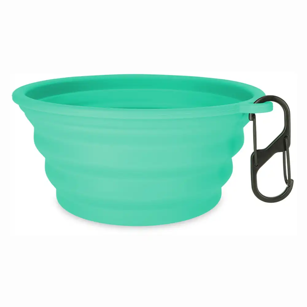 Comedero de viaje TIAKI Silikon turquesa - 750 ml - TIAKI - Comparador de precios