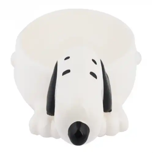Comedero para perros Zooz 3D Snoopy color blanco