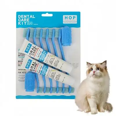 FurryFusion Set de pasta y cepillo de dientes para gatos - Artículo 1 - Furry Fusion - Comparador de precios