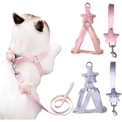 HausPets 2 arneses correas ajustables perros gatos estrellas, color rosa - Artículo 1 - HausPets - Comparador de precios