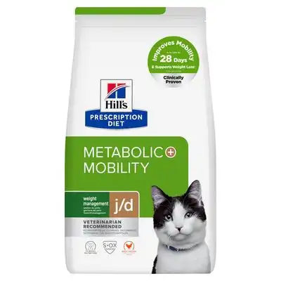 Hill's Prescription Diet j/d Metabolic + Mobility con pollo, pienso para gatos - 8 kg - Hill's Prescription Diet - Comparador de precios