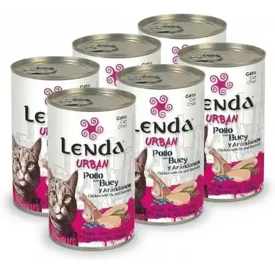 Lenda Urban Comida Húmeda para Gatos Pollo con Buey y Arándanos - 6 x 400 g - Lenda - Comparador de precios