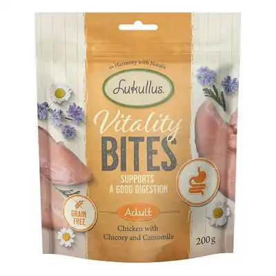 Lukullus Vitality Bites sin cereales snacks digestión con pollo - 200 g - Lukullus - Comparador de precios