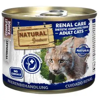 Natural Greatness Cuidado Renal 200gr Comida Húmeda Veterinaria Para Gatos