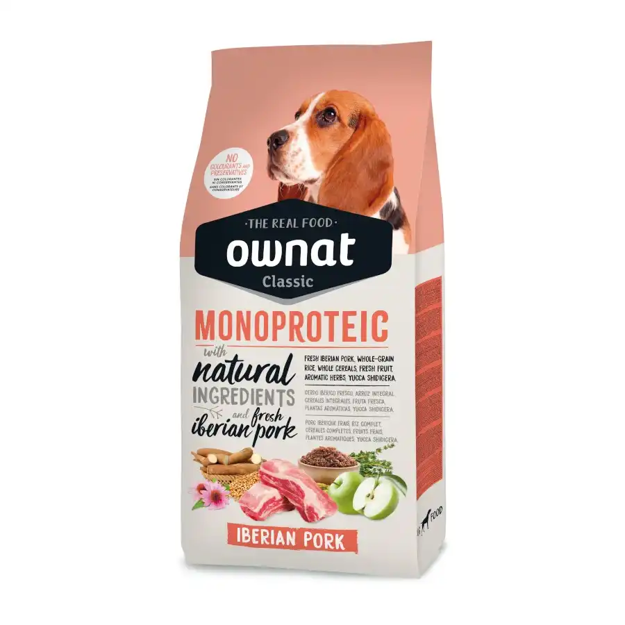Ownat Classic Monoproteico Pienso Cerdo Ibérico para perros - Ownat - Comparador de precios