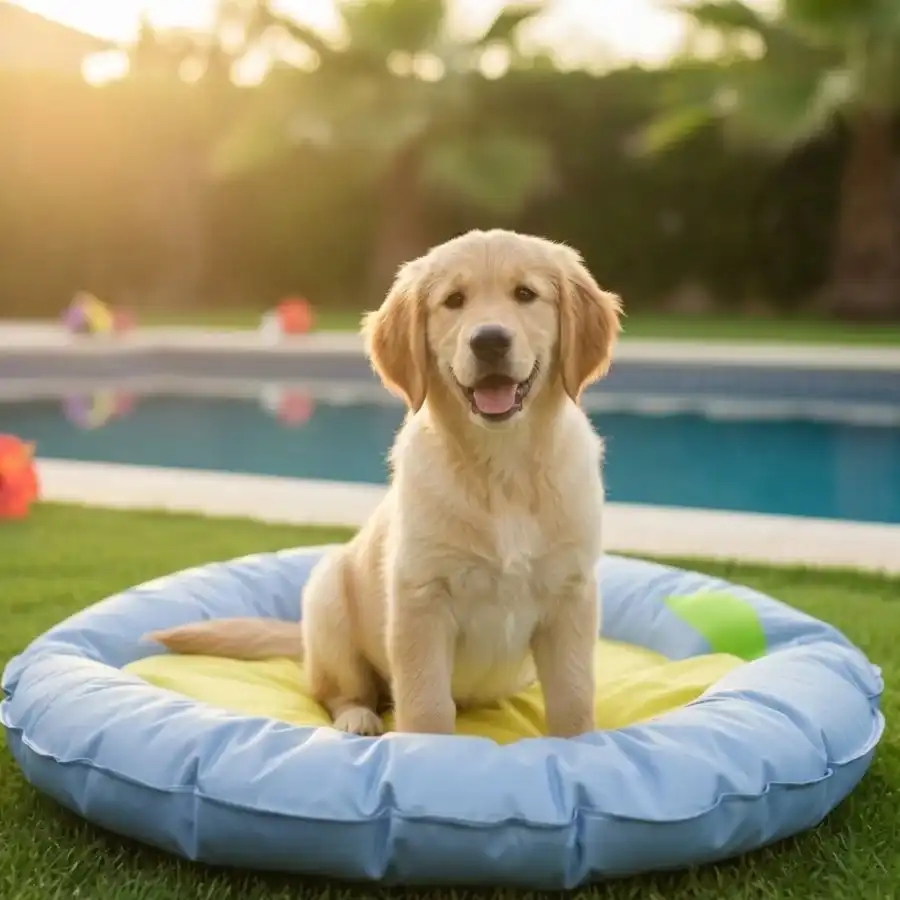 Summer Vibes Cama Refrescante Azul para perros - 65 x 65 x 8 cm - Summer Vibes - Comparador de precios