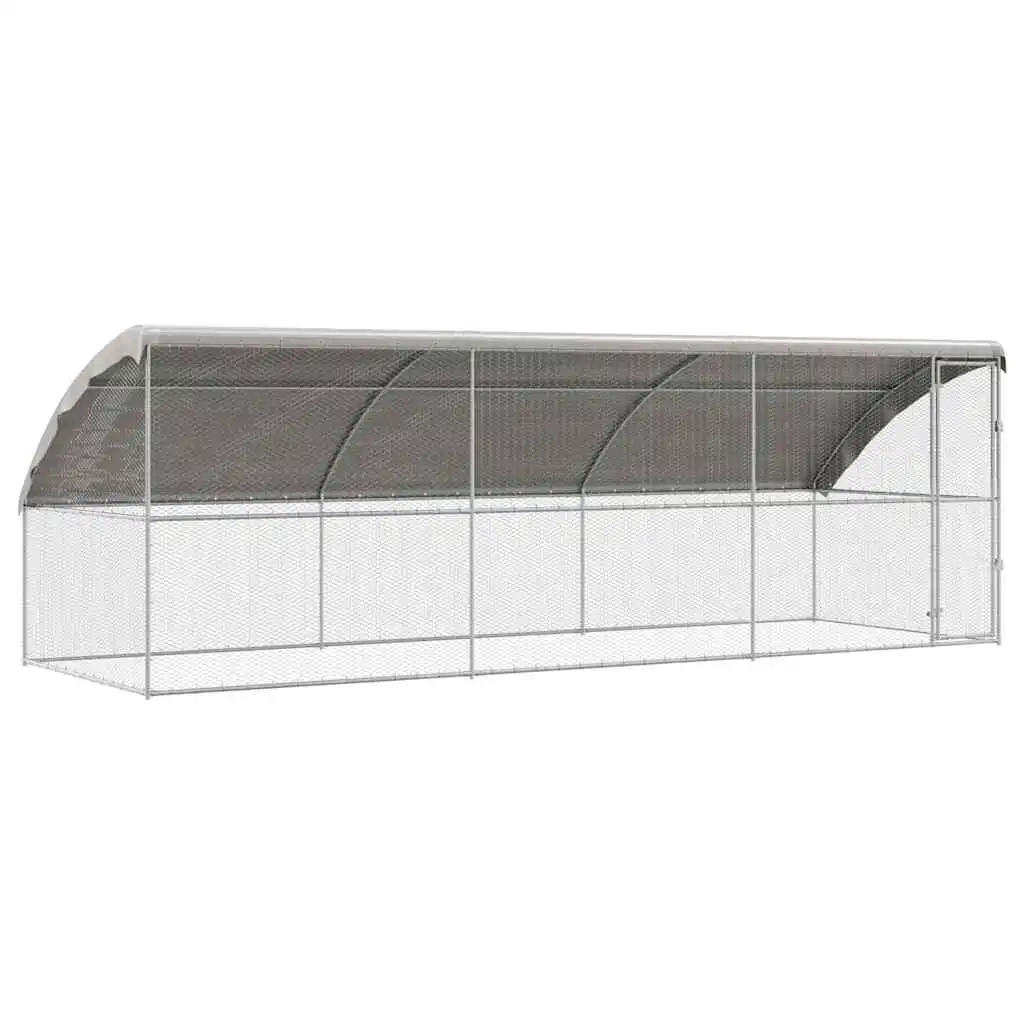 vidaXL Jaula Plateada para pájaros - 600 x 200 x 198.5 cm - VIDAXL - Comparador de precios