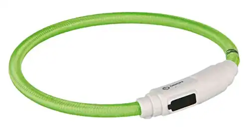 Collar luminoso para gatos con USB Verde
