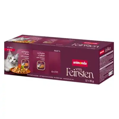 animonda Vom Feinsten Adult en salsa 12 x 85 g - Pack mixto (2 variedades) - Animonda Vom Feinsten - Comparador de precios