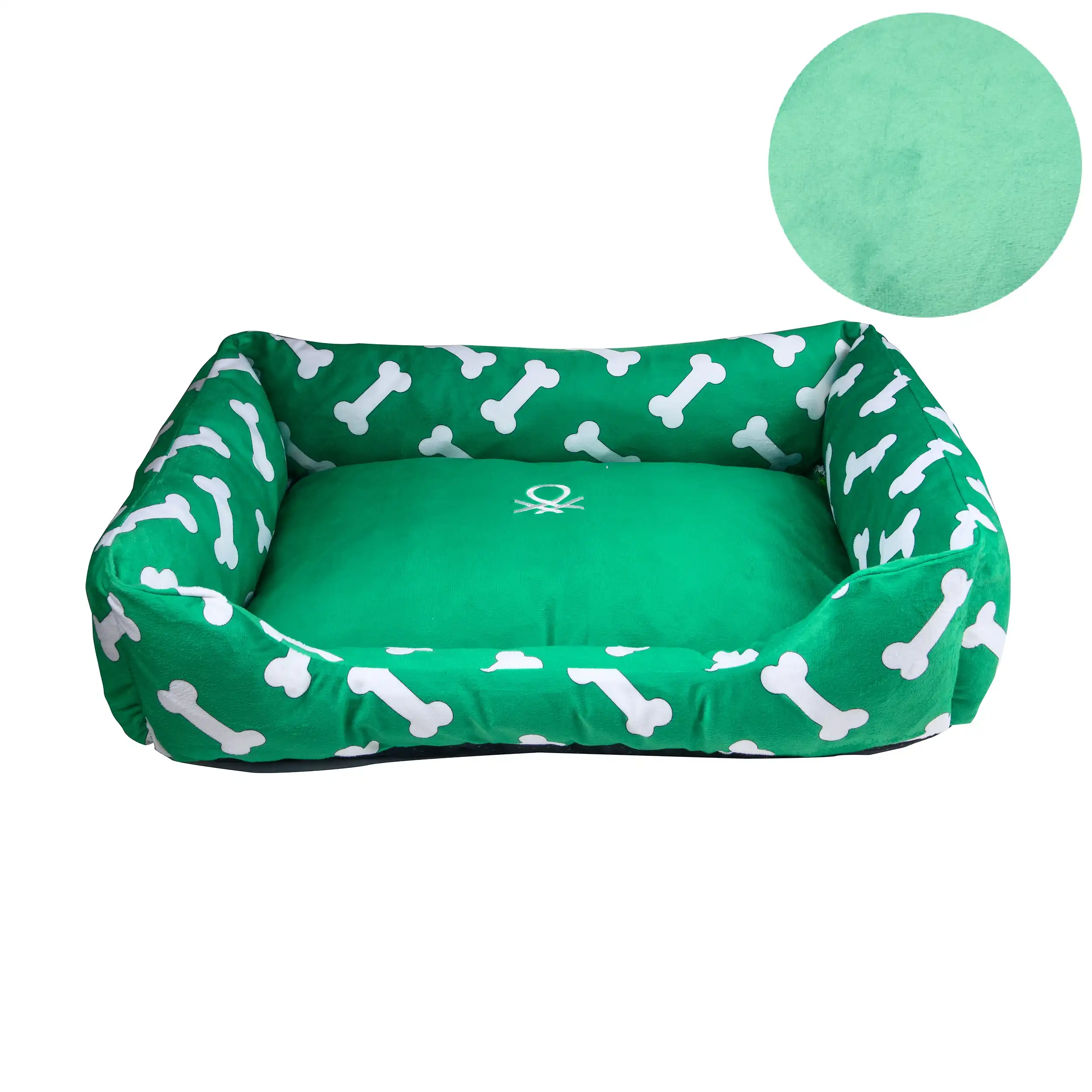 Benetton Cuna verde huesos para perros - M-65X50CM - Benetton - Comparador de precios