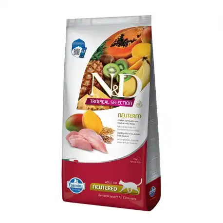 Farmina Tropical Neutered Pienso para Gatos Esterilizados con Pollo, 10Kg - Farmina - Comparador de precios