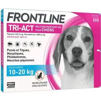 Frontline Tri-act 10-20kg - 3 Pipetas