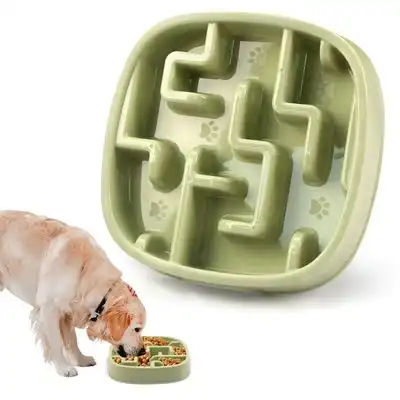 FurryFusion Comedero de alimentación lenta para perros y gatos - Verde - Furry Fusion - Comparador de precios