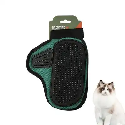 FurryFusion Guantes de aseo para gatos y perros - Verde - Furry Fusion - Comparador de precios