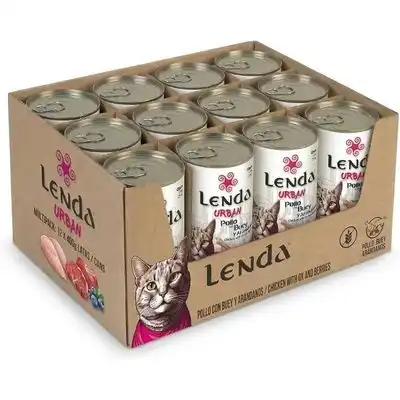 Lenda Urban Comida Húmeda para Gatos Pollo con Buey y Arándanos - 12 x 400 g - Lenda - Comparador de precios