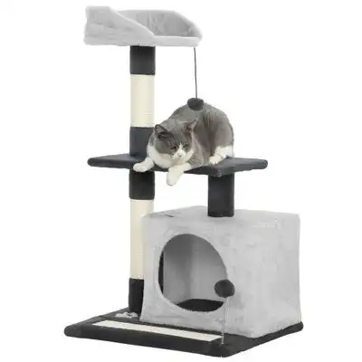 PawHut Árbol para Gato 48x40x85 cm Gris Claro y Negro - 1 Article - PawHut - Comparador de precios