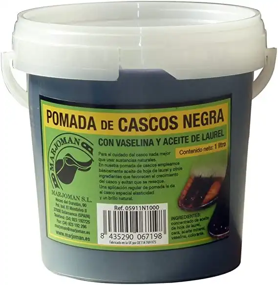 Pomada para Cascos Negra Marjoman | Equipamiento para el caballo | Producto de Guarnicionería | Tradición artesana | Los Nietos - GUARNICIONERIA LOS NIETOS - Comparador de precios