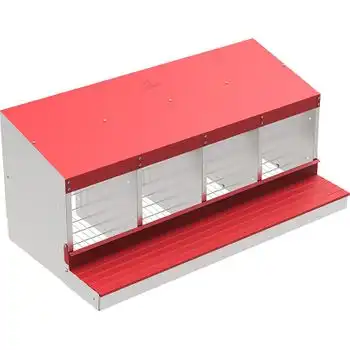 Ponedero Para Gallinas 4 Departamentos 100x50x44 Cm