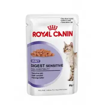 Royal Canin Digest Sensitive 85g (salsa) Para Gatos A Partir De 1 Año Con Sensibilidad Digestiva - 12 Sobres 85g