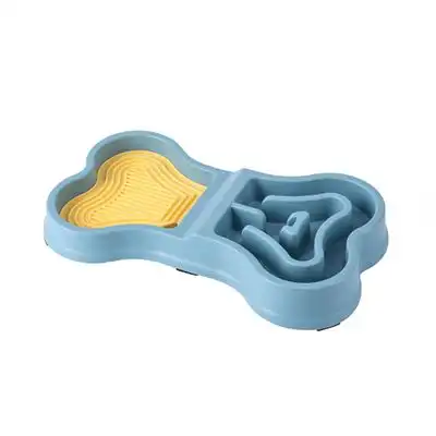 UAMLY Dispensador de alimentos de cocción lenta doble propósito forma hueso - azul - Uamly - Comparador de precios