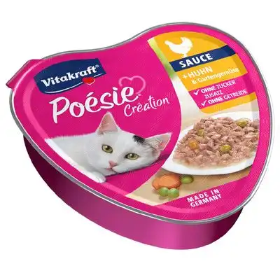 Vitakraft Poésie Création 15 x 85 g - Pollo y verduras en salsa - Vitakraft - Comparador de precios