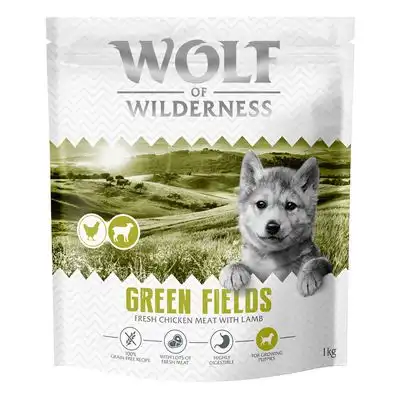 Wolf of Wilderness Junior «Green Fields» con cordero, sin cereales - 1 kg - Receta nueva - Wolf of Wilderness - Comparador de precios