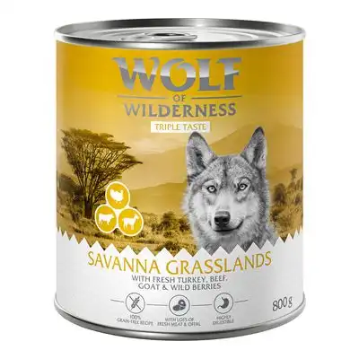 Wolf of Wilderness The Taste Of 6 x 800 g - The Taste Of The Savanna - Wolf of Wilderness - Comparador de precios