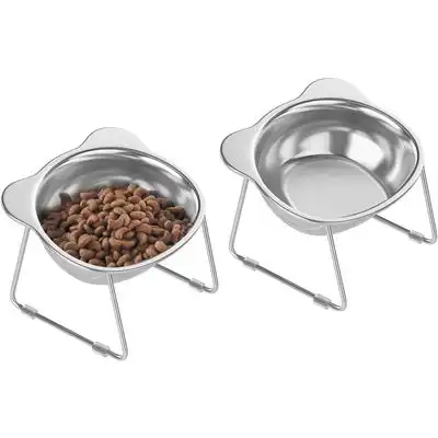ZooVenture Cuencos inclinados de acero inoxidable SUS304, 2 piezas, 500 ml - 500 ml cada uno - Zooventure - Comparador de precios