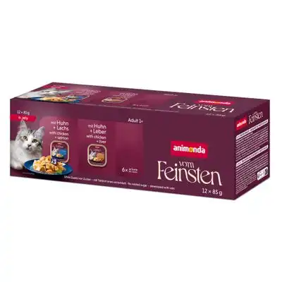 animonda Vom Feinsten Adult en gelatina 12 x 85 g - Pack mixto (2 variedades) - Animonda Vom Feinsten - Comparador de precios