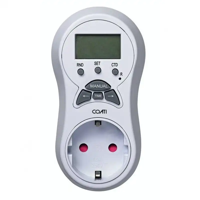 Coati Enchufe con Temporizador Digital Blanco