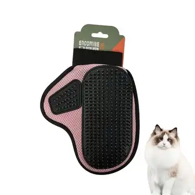 FurryFusion Guantes de aseo para gatos y perros - Rosa - Furry Fusion - Comparador de precios