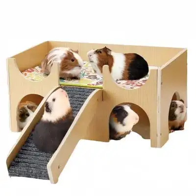 FurryFusion Pequeño escondite de madera para mascotas con escaleras - Artículo 1 - Furry Fusion - Comparador de precios