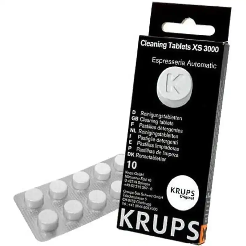 Krups XS300010 10 Pastillas Limpiadoras para Cafeteras Espresseria Automatic