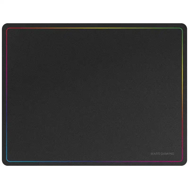 Marsgaming Mmp124 Alfombrilla Gaming 360x260mm Diseño Rainbow Caucho Natural Y Nanotextil Negro