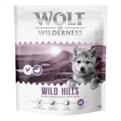 Pato Wolf of Wilderness Junior "Wild Hills" - sin cereales - 1 kg - Wolf of Wilderness - Comparador de precios