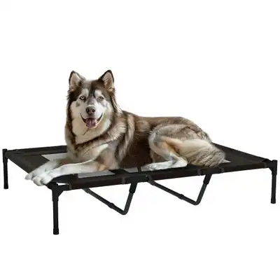 PawHut Cama Elevada Perro 122x92x23 cm Negro - 1 Article - PawHut - Comparador de precios
