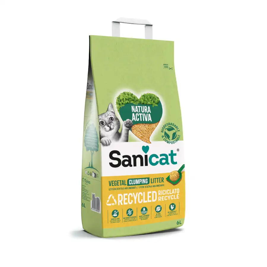 Sanicat Natura Activa Recycled Arena para gatos